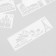 Stencil with curly edge "World Architecture" set of 8 pcs 17x6 cm