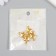 Magnetic metal lock "Star" gold 2.2x1.5x0.6 cm