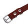 Collar of a single-layer leather, 54 x 2.5 cm, Osh 35-45 cm, brown