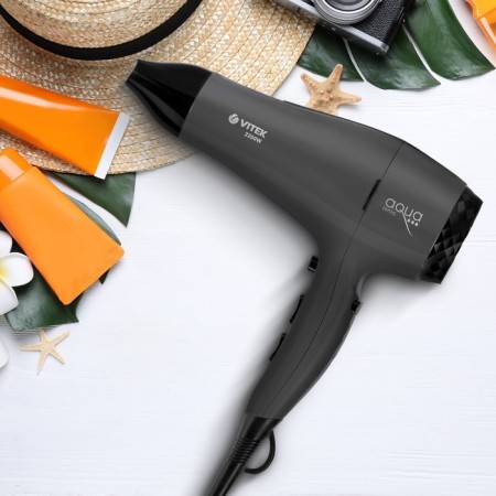 Feng Vitek VT-8229, 2200W, 3 modes, 2 speeds, 1 nozzle, holl. air, ioniz., cord 1.8m