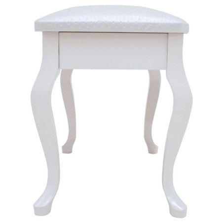 Azalea banquet with storage, 530x320x430, white, eco -leather fabric white-4