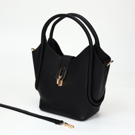 Bag Female Tout with zipper, black color-5