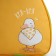 Baby backpack for the girl "Duck", 23x20.5 cm, lightning department, green color