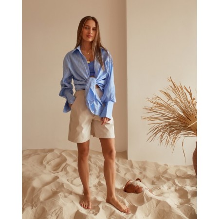 Women's shorts Minaku: Casual Collection Milk color, river 48-1