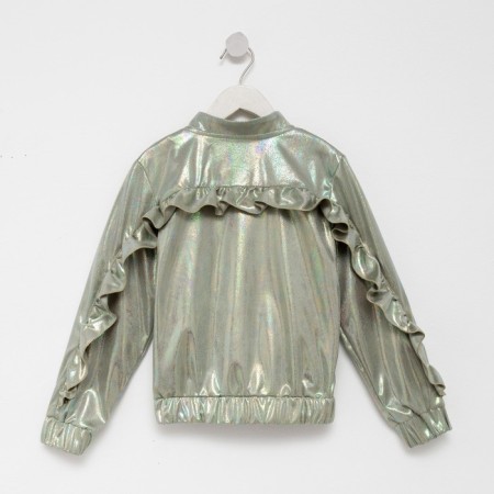 Jacket (bomber) Children's minku: Casual Collection Kids color green, height 134-8