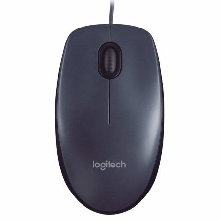 Logitech M90 mouse, wired, optical, 1000 dpi, gray