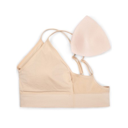 T-shirt-top for women, size XS, beige color-5