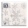 New Year's napkins paper art bouquet “Snowfall. silver ", 3 layers, 33x33 cm, 20 pcs