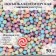 Confectionery sprinkling with a soft center "Bead", matte, 50 g