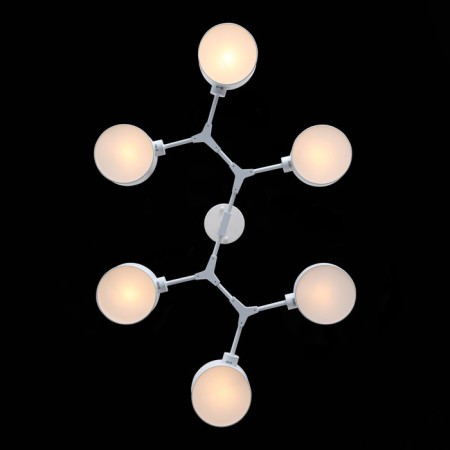 Ceiling EVOLUCE lamp. Sle183502-06. Gemento. 6x60 watts, E14, 73x95.5x32 cm, white color-9