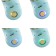 Body massage LEM-54, percussion, 4 modes, 1200 mA/h, blue