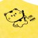 Apron for creativity "cat", yellow color, 42x63 cm