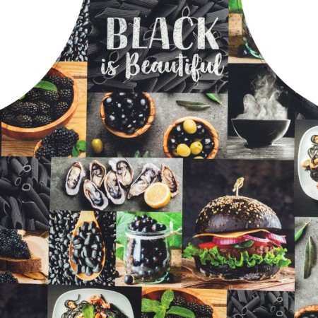 Apron "Ethel: Black" 70x60 cm, 100% cotton, sarzha 190 g/m²-3