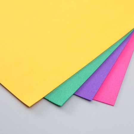 Foamiran "Astra" 1 mm, 20x30 cm (set of 4 sheets) col. Assorted-1