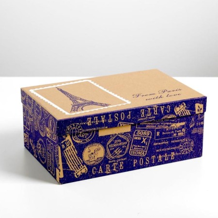 A set of craft boxes 10 in 1, gift packaging, “mail”, 12 x 7 x 4 - 32.5 x 20 x 12.5 cm-6