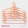 Shoulders - hangers for clothes with a lock on a hook, 39.5 × 20 cm, 5 pcs, color orange color