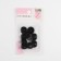 A set of buttons, 2 punctures, d = 18 mm, 10 pcs, in a blister, black color is black