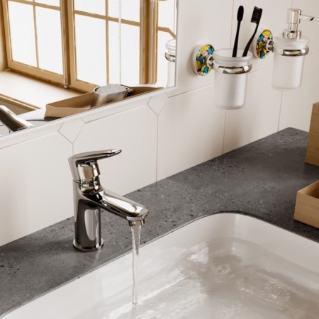 Wasserkraft Vils 5603 shell mixer, single -leaf, brass, chrome-6