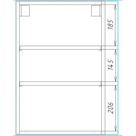Cabinet-mirror Harmony 400 (mirror) 15 cm x 40 cm x 70 cm-3
