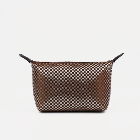 Lightning cosmetic bag, brown color-1