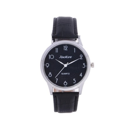 Men's wristwaters "Riddle", eco-leather strap, D-4 cm
