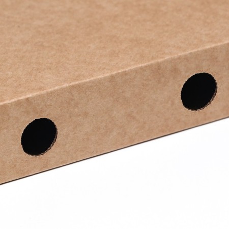 Pizza box, brown, 21 x 21 x 4 cm-3