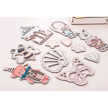 Stencils for drawing "puzzle" 11 items-2