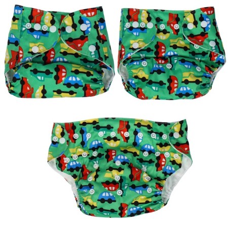 Reusable diaper "cars"-8