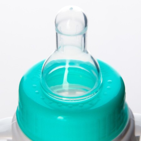 Baby feeding bottle, classic throat, 0 months, 250 ml., Cylinder, with handles-3