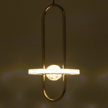 Bayerlux lamp "Imon" 16W LED gold 19.5x19.5x37cm-3