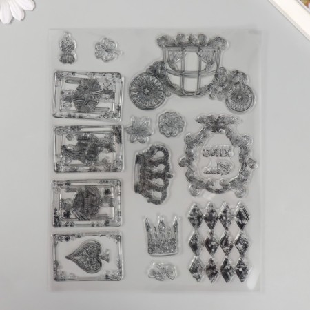 Stamp for creativity Silicon "Royal Pasyans" 17.5x21.5 cm-2
