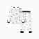 Pajamas for a boy (longshit/pants), white color/astronauts, height 110 cm