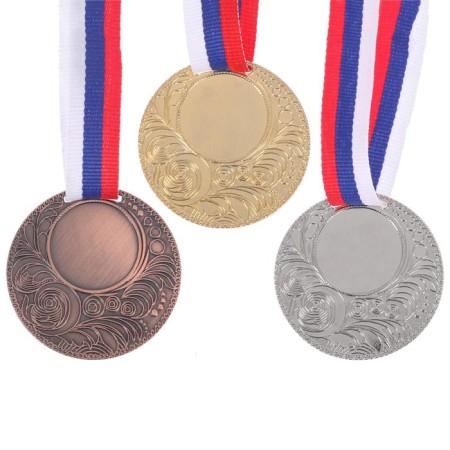 Medal for applying 062 diam 5 cm. Color of bronze. With a ribbon-1