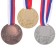Medal for applying 062 diam 5 cm. Color of bronze. With a ribbon