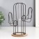 Decor metal, glass, tree "Cactus" on the stand is black 20x12x22.5 cm