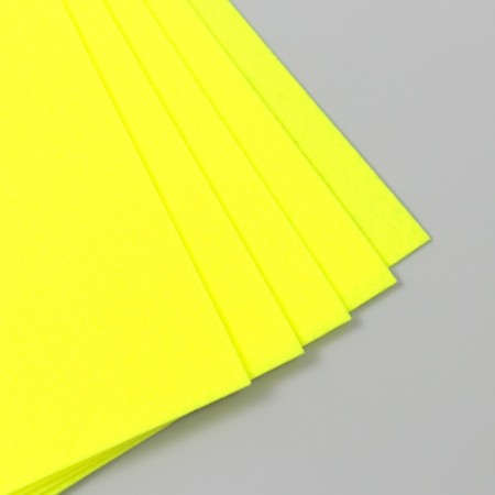 A set of felt 22x30 cm, 5 sheets, Korea, col. yellow-2