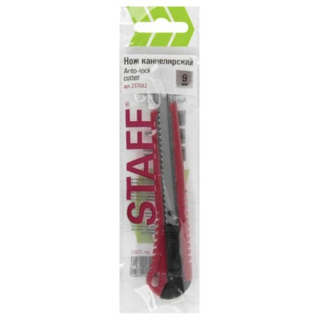 Universal knife Staff 237082, metal guide, reinforced, 9 mm, mix-6