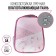 School frame 38 x 30 x 16 cm 8211B ergonomic back "September 1: Marble", pink