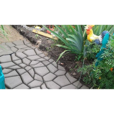 Form for a garden path 50 x 50 cm, black-5