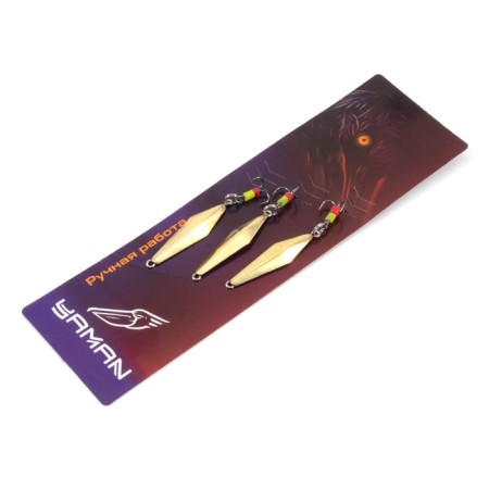 Vertical "Yaman" ramp with a tee, size 33 mm, 2.7 g, brass color-4