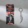 Metal keychain "character and will", 11.5 x 3 cm