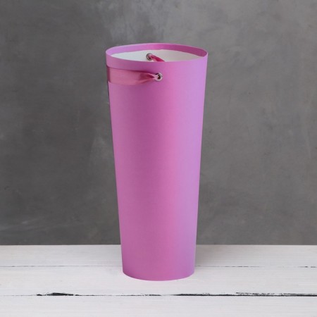 Carrying cone to flowers, light fuchsia 10 x 14 x 30 cm-4