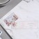 Invitation "wedding" thermography, roses, 25x8cm