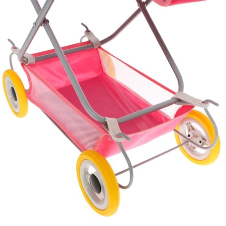 Puppet stroller No. 7, pink color with lilac-4