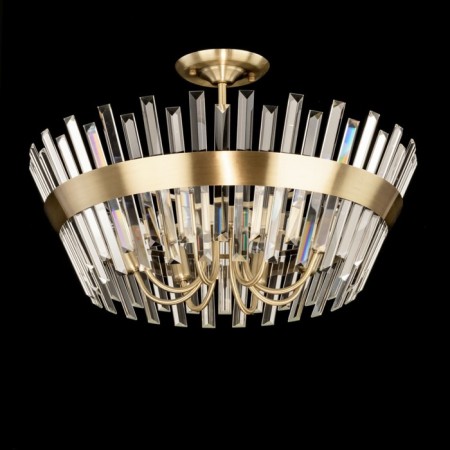 The lamp on the Citilux "Westeros" CL307183, 8x60W, E14, brown color-2
