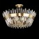 The lamp on the Citilux "Westeros" CL307183, 8x60W, E14, brown color