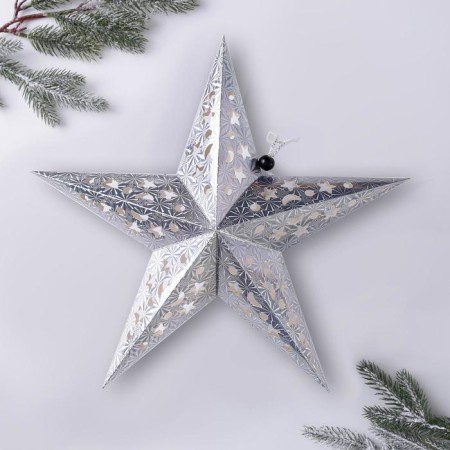 Interior star with a garland New Year's "Cosmic Sky", for the New Year, 45 × 45 cm.-3