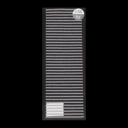 Rhinestones for nail decor, on a glue base, d = 3 mm, silver color-4