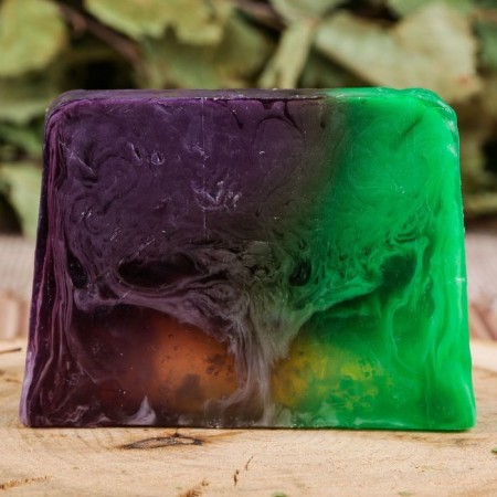 Soap spa - care for a bath and sauna "with a light steam, beloved husband!" grape vine 80 g-2