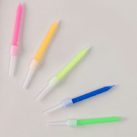 Topper “Crown” topper, a set of candles 10 pcs., Mix color-1